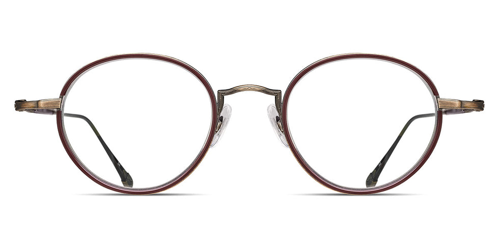 Matsuda® 10189H-I MTD 10189H-I Antique Gold/Brown 45 - Antique Gold / Brown Eyeglasses
