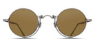Matsuda® 10601H MTD 10601H Ant Slvr/Cf Brn 45 - Antique Silver / Café Brown Sunglasses