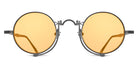 Matsuda® 10601H MTD 10601H Mt Blk Cf Orng Brn 45 - Matte Black / Café Orange Sunglasses