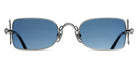Matsuda® 10611H MTD 10611H Palladium White/Blue Grey 48 Sunglasses