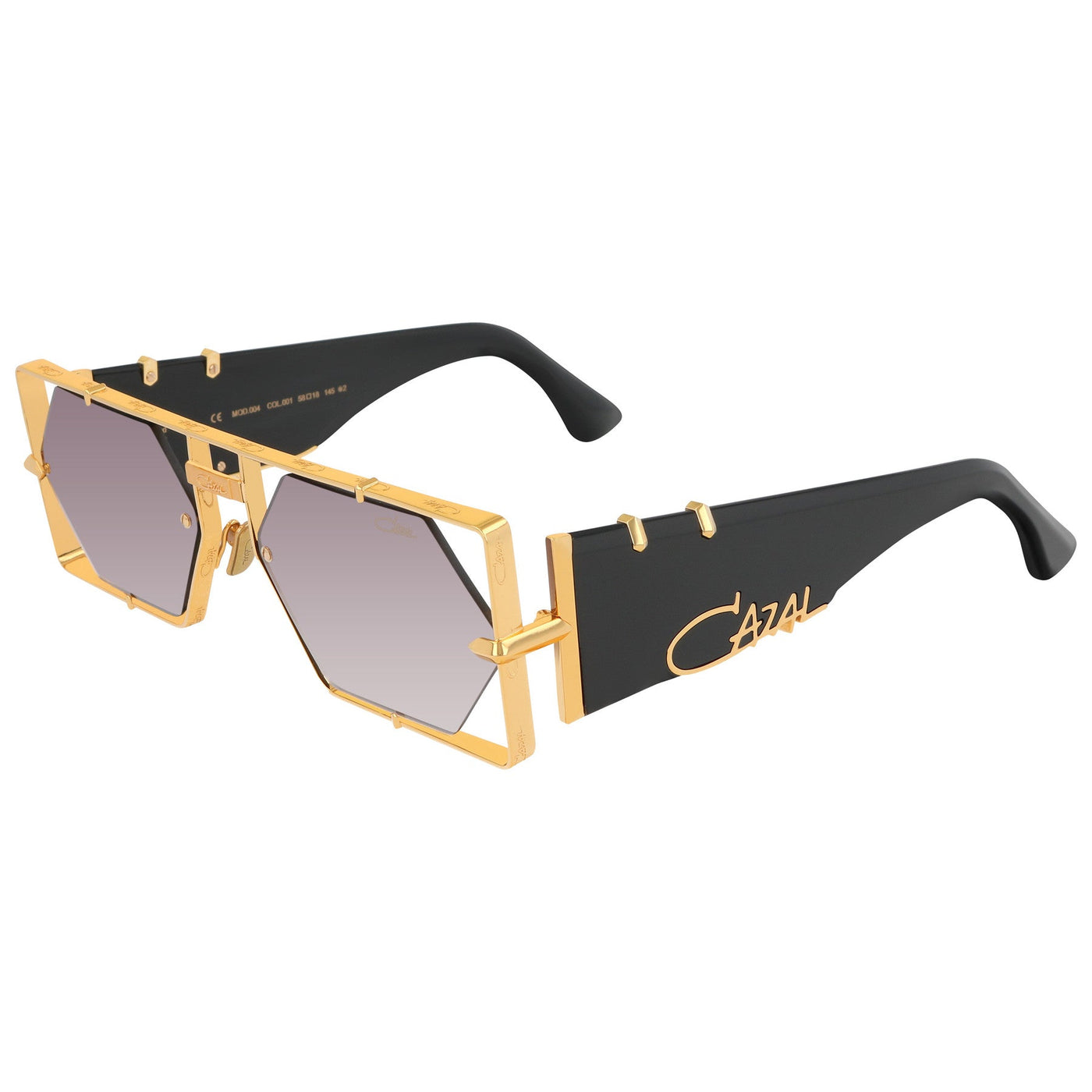 Cazal® 004 CAZ 004 001 58 - 001 Black / Gold Sunglasses