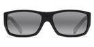 Maui Jim® Wassup 123-02W - Matte Black Woodgrain / Neutral Grey Sunglasses