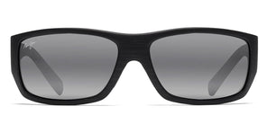 Maui Jim® Wassup 123-02W - Matte Black Woodgrain / Neutral Grey Sunglasses