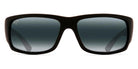 Maui Jim® World Cup 266-02MR - Matte Black Rubber / Neutral Grey Sunglasses
