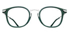 Matsuda® 2808H Brushed Silver / Bottle Green Eyeglasses