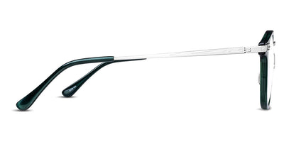 Matsuda® 2808H Brushed Silver / Bottle Green Eyeglasses