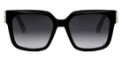 Dior® 30MONTAIGNE S11I - Shiny Black/Lenses Gradient Smoke Organic 12A1 Sunglasses
