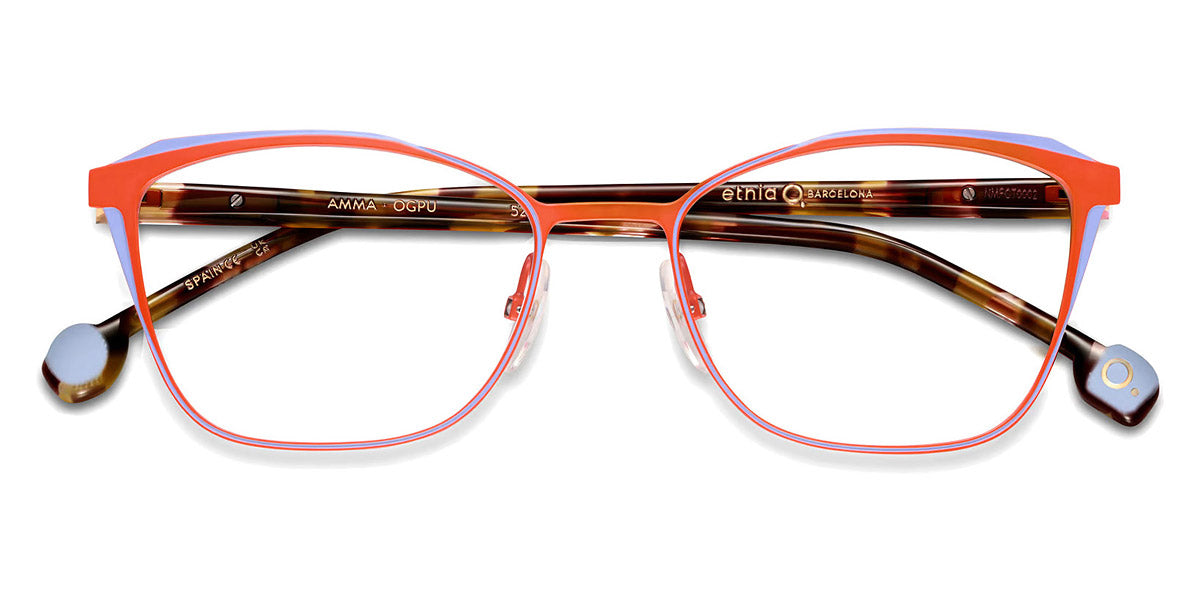 Etnia Barcelona® AMMA 4 AMMA 52O OGPU - OGPU Orange/Purple Eyeglasses