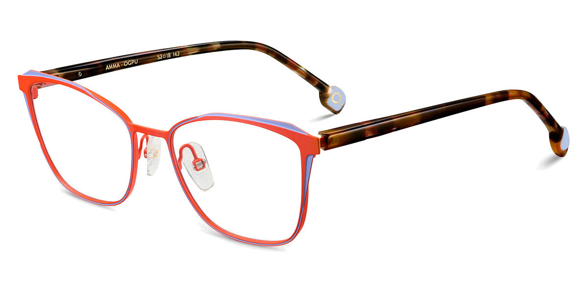 Etnia Barcelona® AMMA 4 AMMA 52O OGPU - OGPU Orange/Purple Eyeglasses