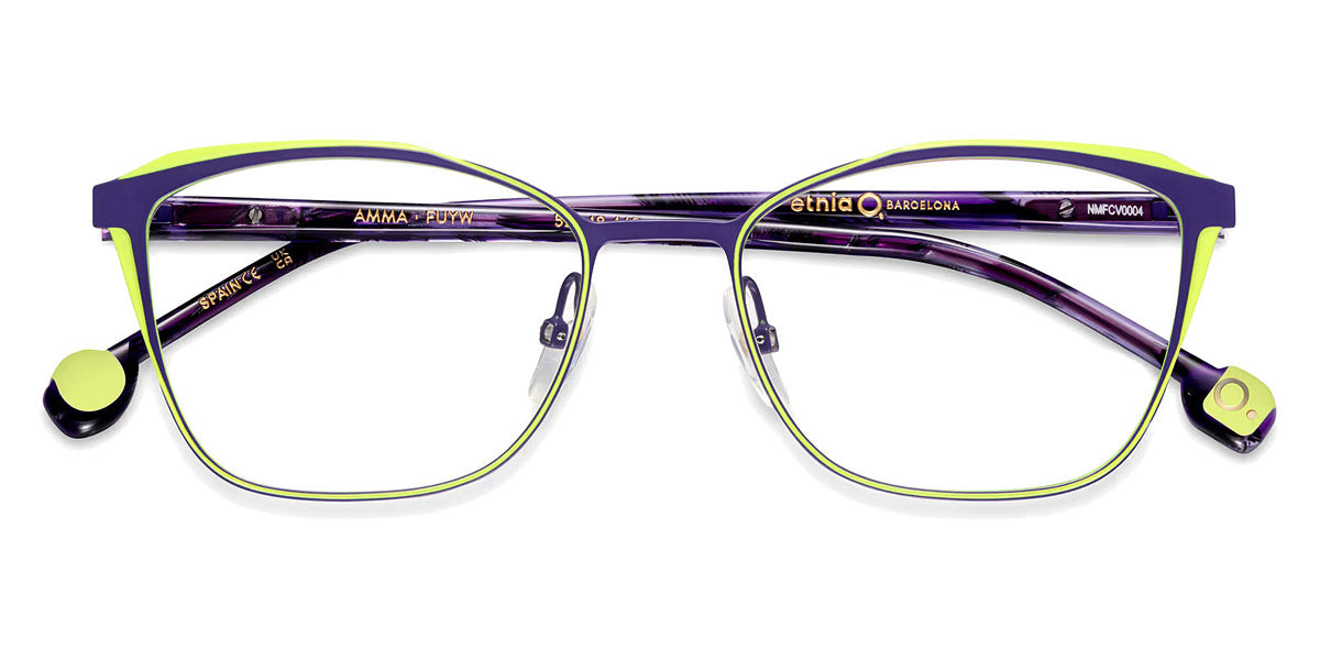 Etnia Barcelona® AMMA 4 AMMA 52O PUYW - PUYW Purple/Yellow Eyeglasses