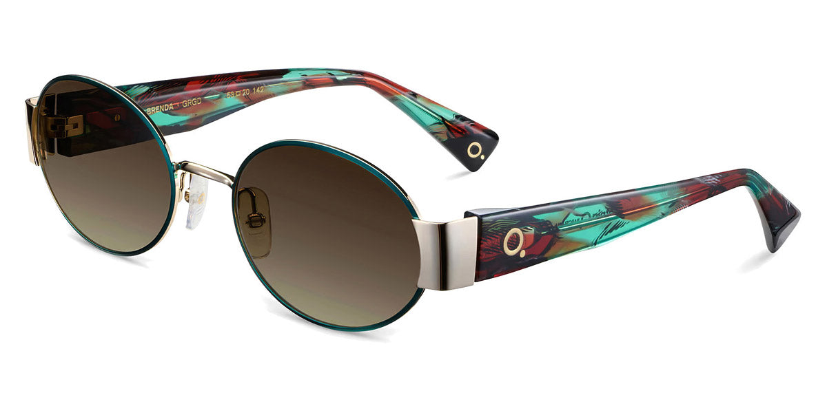 Etnia Barcelona® BRENDA 4 BRENDA 53S GRGD - GRGD Green/Gold Sunglasses