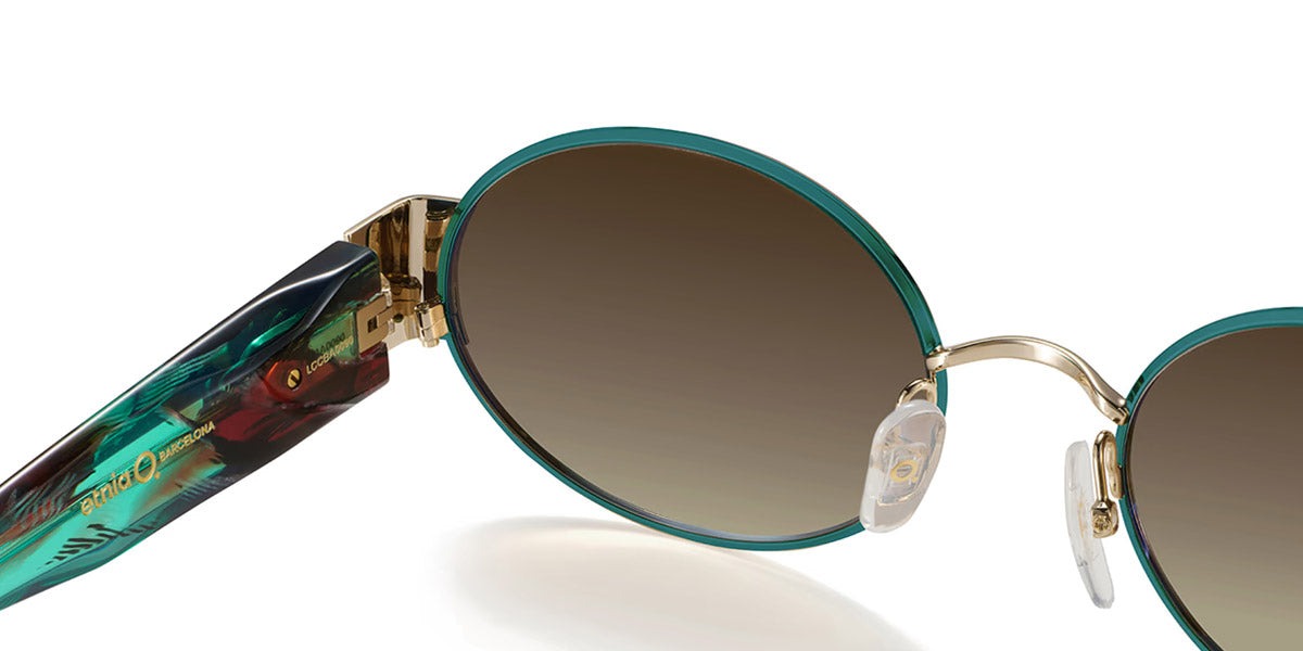 Etnia Barcelona® BRENDA 4 BRENDA 53S GRGD - GRGD Green/Gold Sunglasses