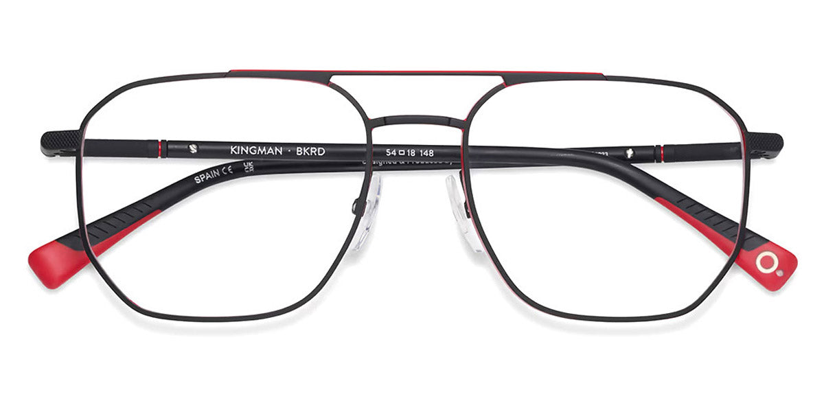 Etnia Barcelona® KINGMAN 4 KINGMA 54O BKRD - BKRD Black/Red Eyeglasses