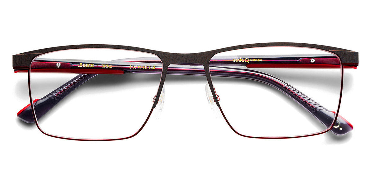 Etnia Barcelona® LUBECK 4 LUBECK 55O BRRD 55 - BRRD Brown/Red Eyeglasses