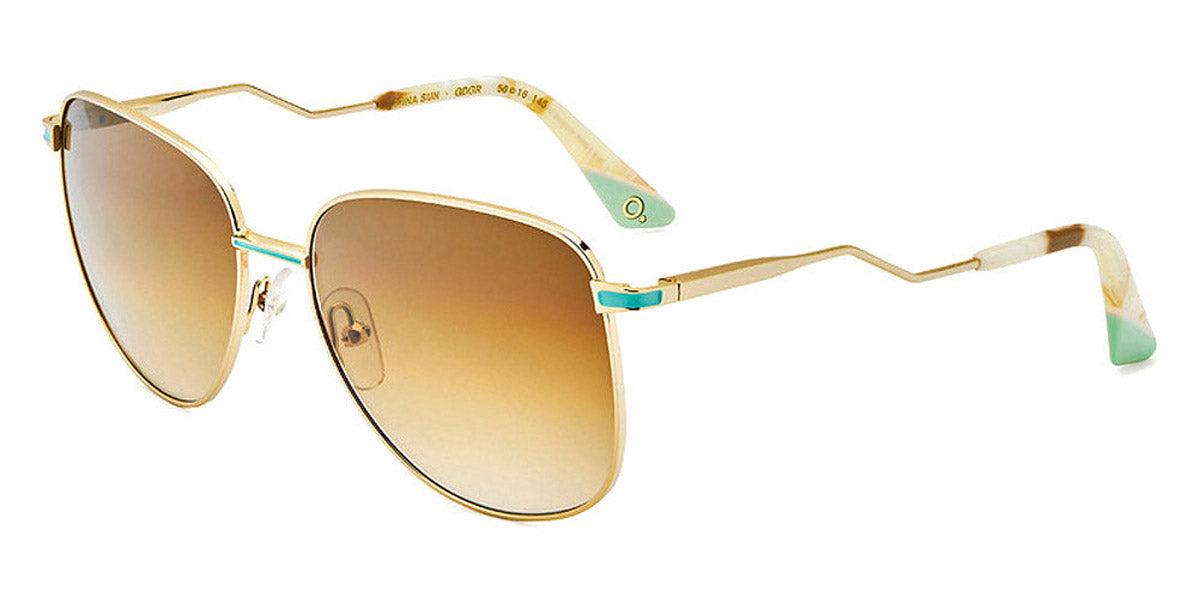 Etnia Barcelona® MINA SUN 4 MINA 56S GDGR - GDGR Gold/Green Sunglasses