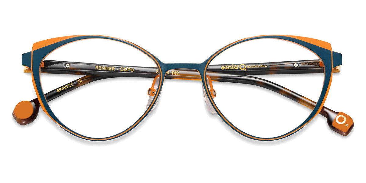 Etnia Barcelona® RENNER 4 RENNER 51O TQOG - TQOG Turquoise/Orange Eyeglasses