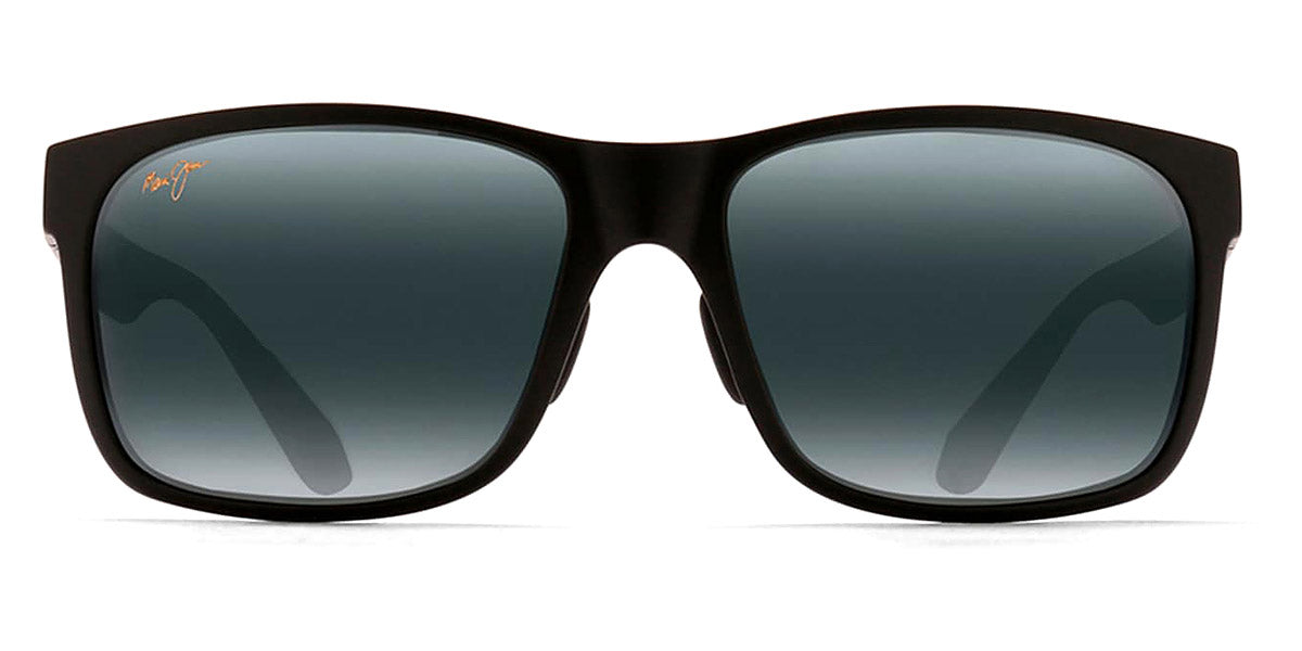 Maui Jim® Red Sands Asian Fit 432N-2M - Matte Black / Blue Hawaii Sunglasses