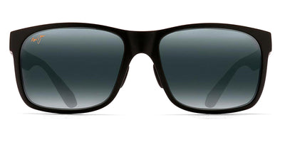Maui Jim® Red Sands Asian Fit 432N-2M - Matte Black / Blue Hawaii Sunglasses