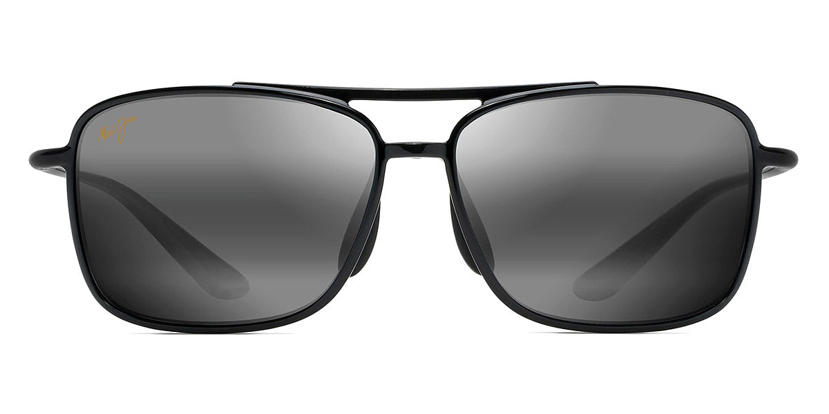 Maui Jim® Kaupo Gap 437-02 - Black Gloss / Neutral Grey Sunglasses
