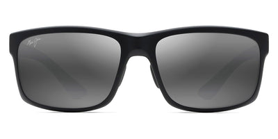 Maui Jim® Pokowai Arch 439-2M - Matte Black / HAWAII LAVA™ (Manchester United) Sunglasses
