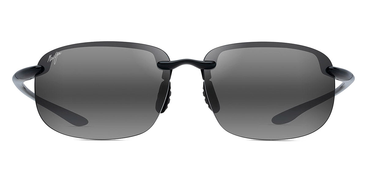 Maui Jim® Ho'Okipa Xlarge 456-02 - Black Gloss / Neutral Grey Sunglasses
