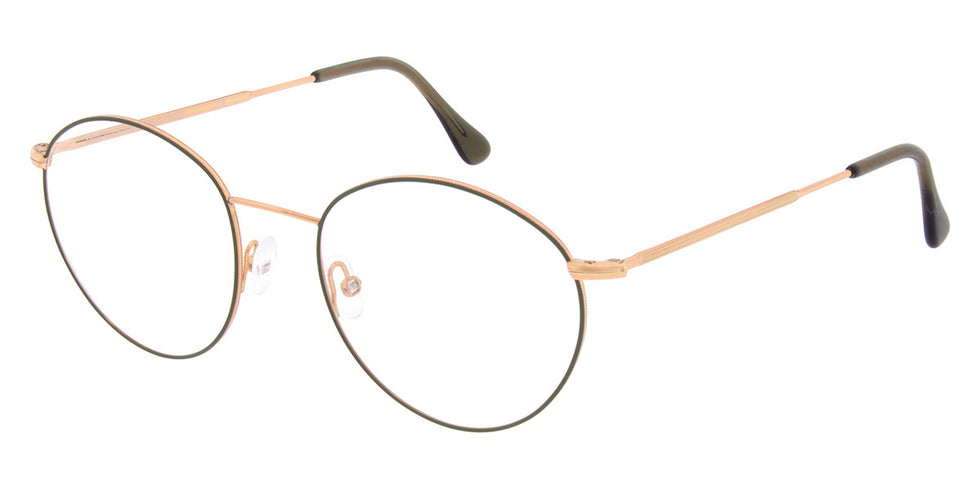 Andy Wolf® 4734 ANW 4734 7 50 - Rosegold/Green Eyeglasses