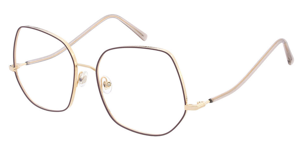 Andy Wolf® 4786 ANW 4786 08 57 - Gold/Brown 08 Eyeglasses