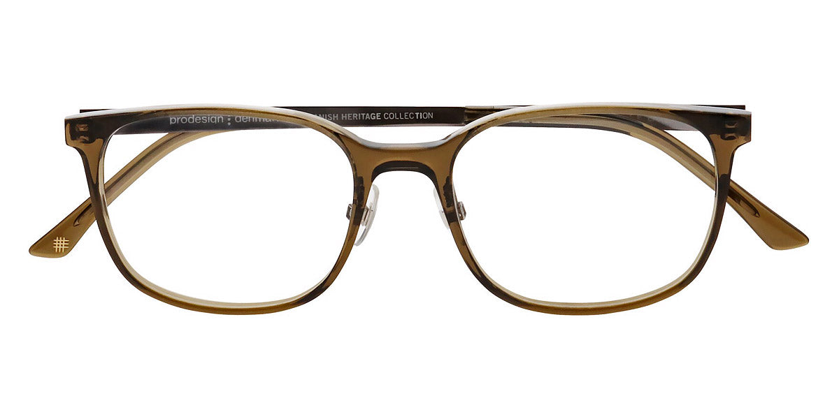 ProDesign Denmark® 4793 PDD 4793 9655 53 - Olive-Green Medium Transparent Eyeglasses