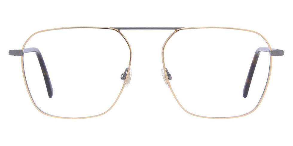 Andy Wolf® 4796 ANW 4796 02 55 - Gun/Gold Eyeglasses