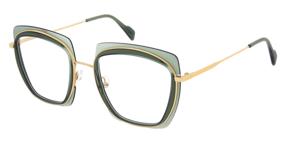 Andy Wolf® 4798 ANW 4798 05 53 - Green/Gold 05 Eyeglasses