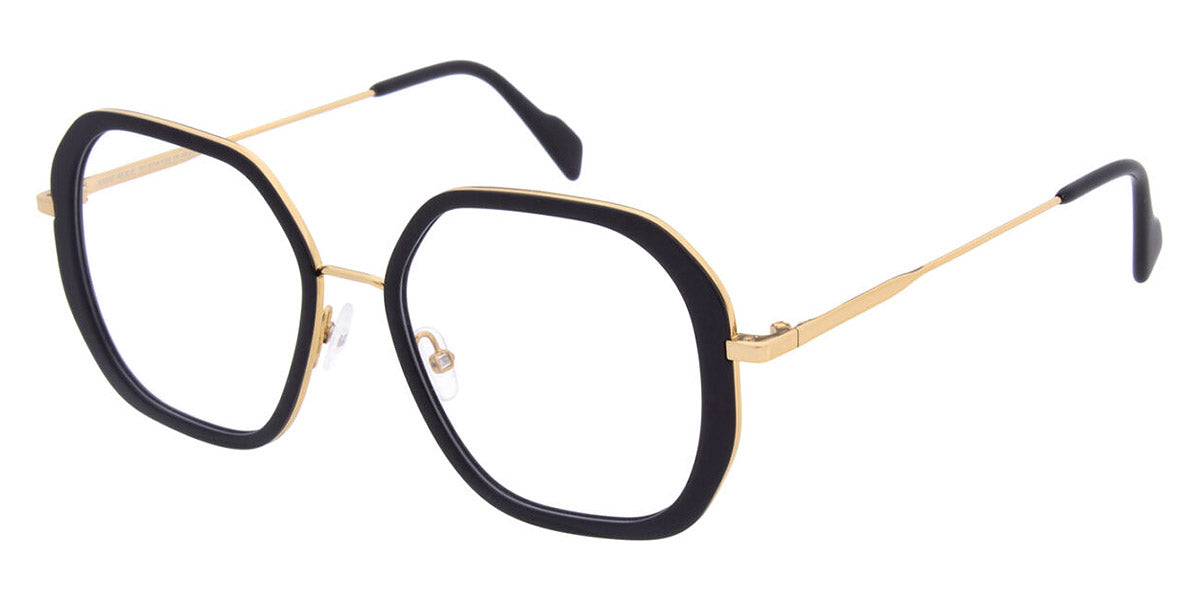 Andy Wolf® 4800 ANW 4800 01 53 - Black/Gold 01 Eyeglasses