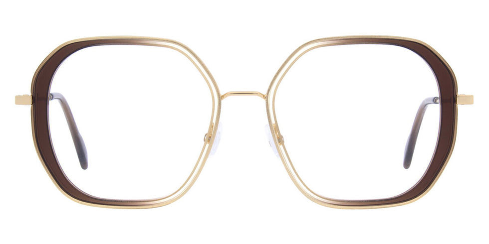 Andy Wolf® 4800 ANW 4800 05 53 - Brown/Gold 05 Eyeglasses
