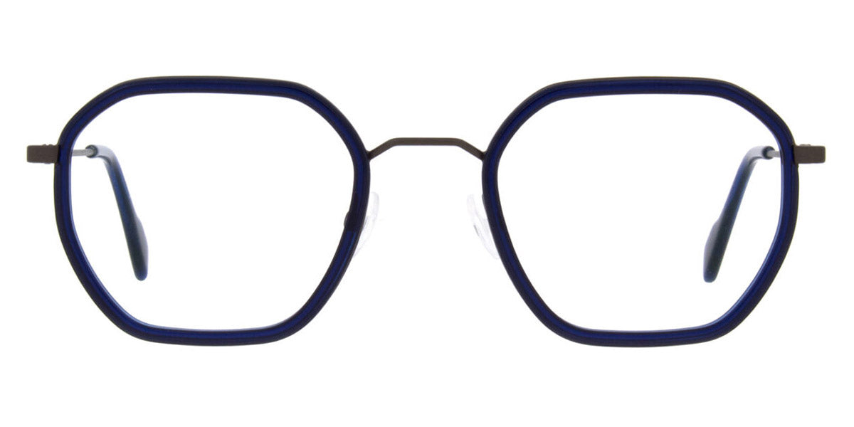 Andy Wolf® 4801 ANW 4801 06 49 - Brown/Blue Eyeglasses