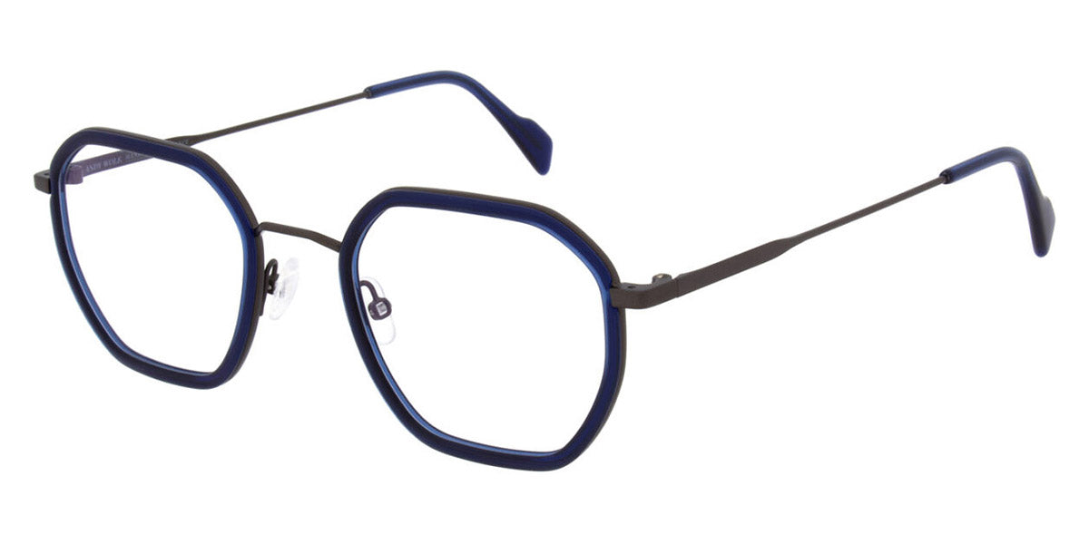 Andy Wolf® 4801 ANW 4801 06 49 - Brown/Blue Eyeglasses