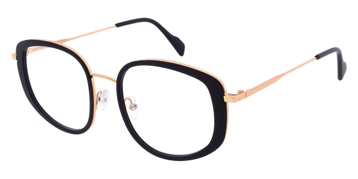 Andy Wolf® 4802 ANW 4802 01 53 - Black/Rosegold 01 Eyeglasses