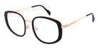 Andy Wolf® 4802 ANW 4802 01 53 - Black/Rosegold 01 Eyeglasses