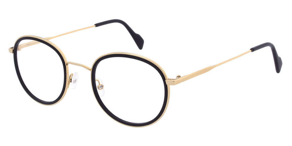 Andy Wolf® 4803 ANW 4803 01 49 - Black/Gold 01 Eyeglasses