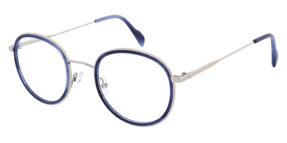 Andy Wolf® 4803 ANW 4803 04 49 - Blue/Silver 04 Eyeglasses