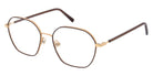 Andy Wolf® 4817 ANW 4817 01 52 - Rosegold/Brown Eyeglasses