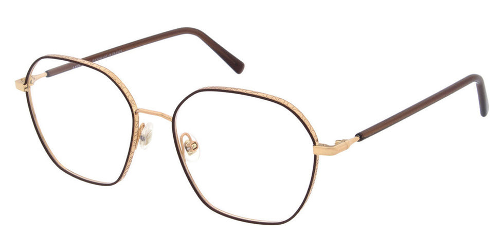 Andy Wolf® 4817 ANW 4817 01 52 - Rosegold/Brown Eyeglasses