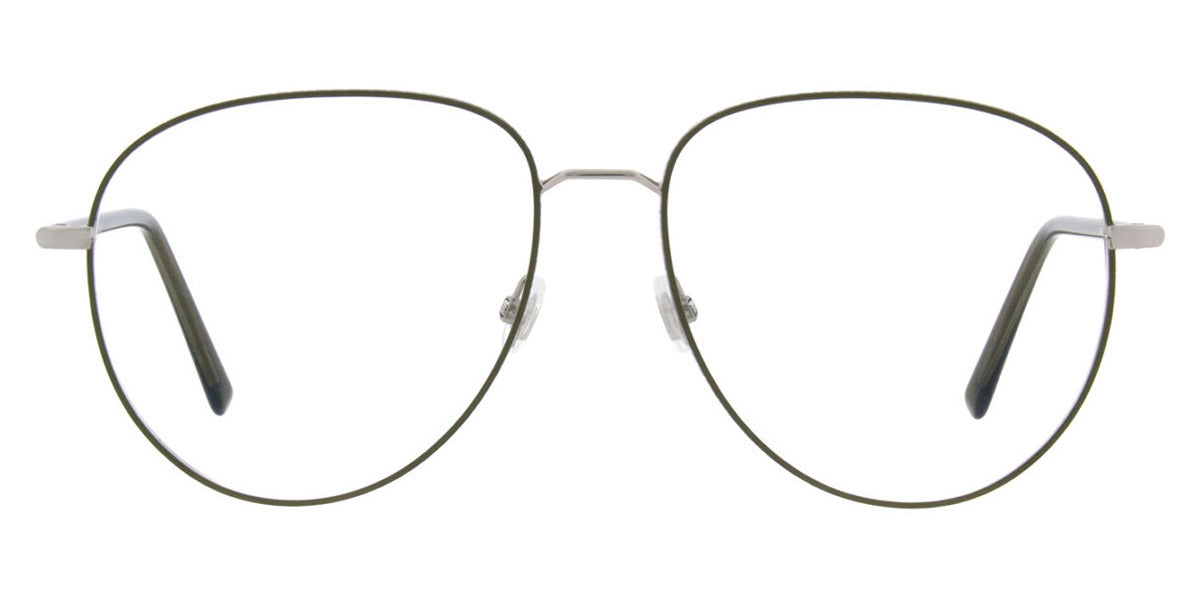 Andy Wolf® 4828 ANW 4828 05 58 - Silver/Green Eyeglasses