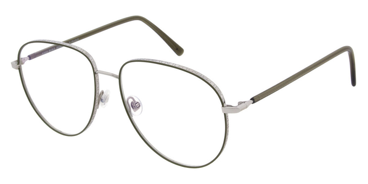 Andy Wolf® 4828 ANW 4828 05 58 - Silver/Green Eyeglasses