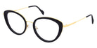 Andy Wolf® 4830 ANW 4830 01 54 - Black/Gold Eyeglasses