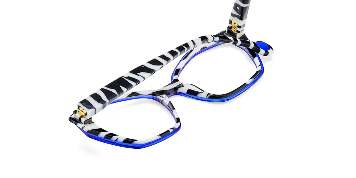Etnia Barcelona® AZEEZA 5 AZEEZA 52O BLZE - BLZE Blue/Zebra Eyeglasses