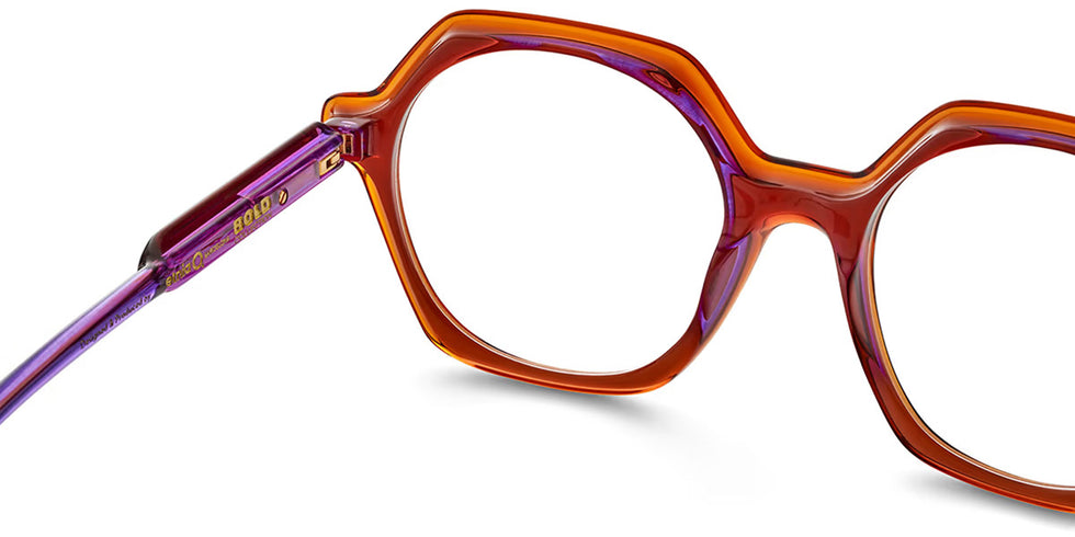 Etnia Barcelona® BRUTAL NO.32 5 BRUT32 52O OGPU - OGPU Orange/Purple Eyeglasses