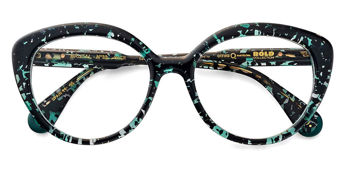 Etnia Barcelona® BRUTAL NO.33 5 BRUT33 54O BKGR - BKGR Black/Green Eyeglasses
