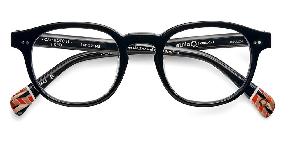 Etnia Barcelona® CAP ROIG II 5 CAPRO2 48O BKRD 50 - BKRD Black/Red Eyeglasses