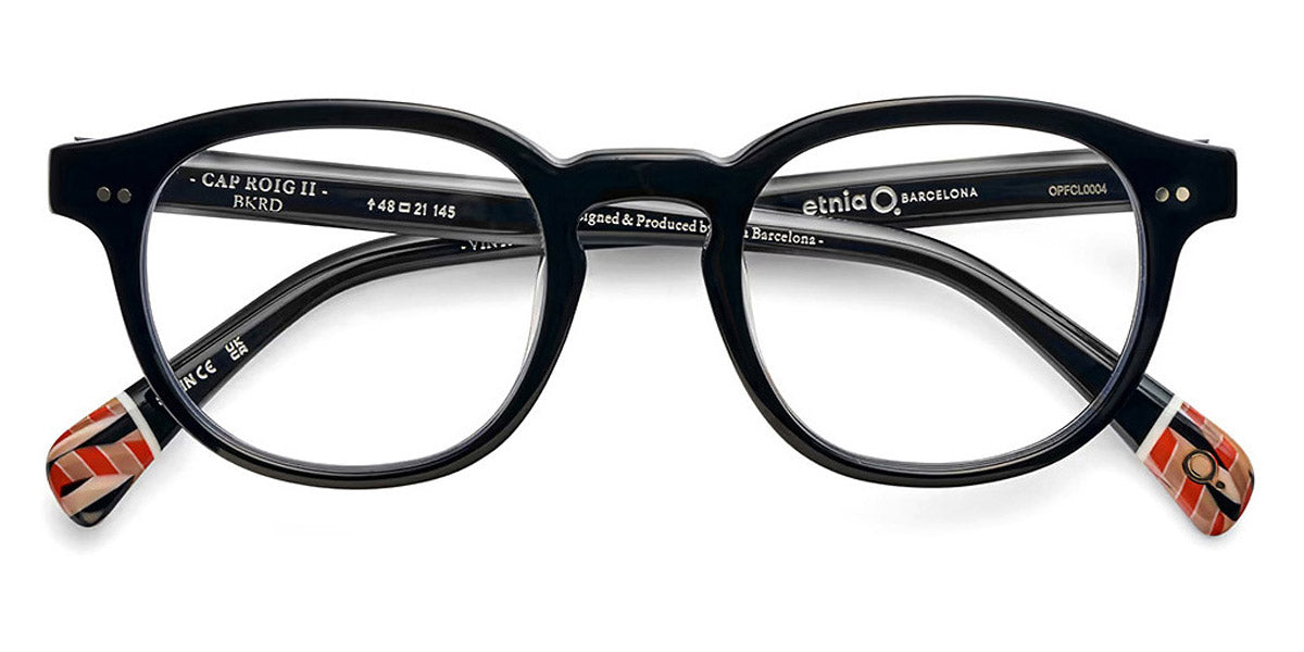 Etnia Barcelona® CAP ROIG II 5 CAPRO2 48O BKRD 50 - BKRD Black/Red Eyeglasses