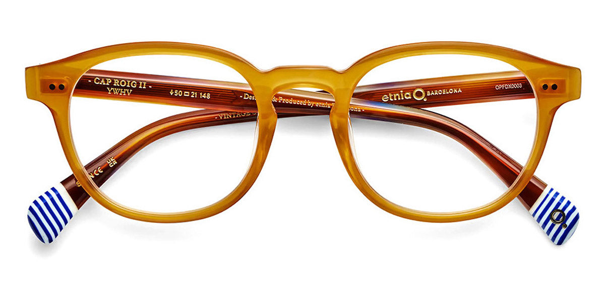 Etnia Barcelona® CAP ROIG II 5 CAPRO2 48O YWHV 50 - YWHV Yellow/Havana Eyeglasses