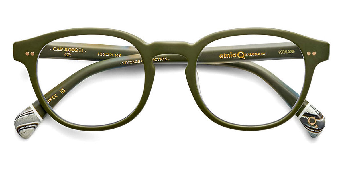 Etnia Barcelona® CAP ROIG II 5 CAPRO2 50O GR 50 - GR Green Eyeglasses
